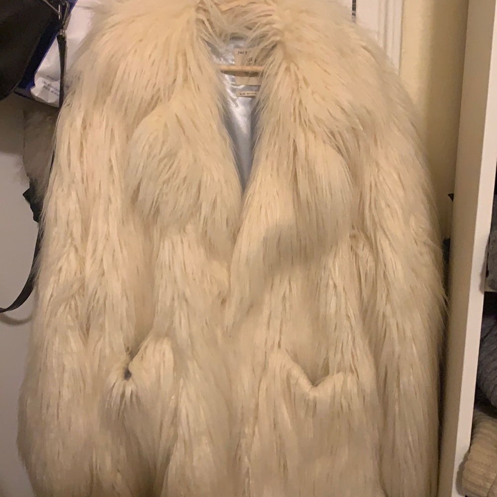 Faux fur coat